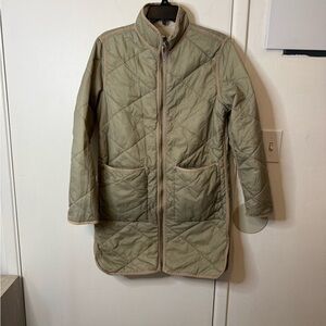 Thread & Supply Reversible Sage Quilted Utility Jacket